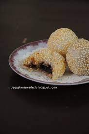 peggy s homemade 糯米芝麻球 food sweet taste indonesian food