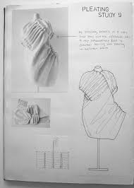Parsons School Of Fashion Fashion Design Sketchbook Structured Fashion Fabric Manipulation
