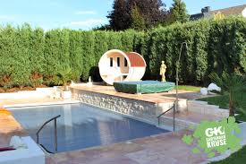How to set up a garden edging log roll. Poolbau Schwimmbadbau Gartenbaukruse De Polyester Gfk Beton Gartenbaukruse De