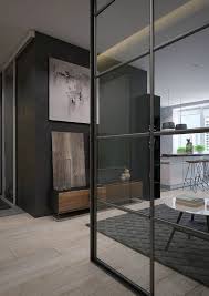 Dramatic Interiors With Dark Walls Decoholic Interior Wall Design Glass Wall Dark Walls