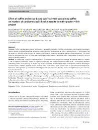 Delonghi en750.mb nespresso lattissima pro; Pdf Effect Of Coffee And Cocoa Based Confectionery Containing Coffee On Markers Of Cardiometabolic Health Results From The Pocket 4 Life Project