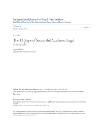Oct 20, 2008 · research paper proposal for juri495 and 496, the research issue that you select must encompass at least two disciplines, law and a liberal arts discipline such as history, philosophy or political science. Pdf The 13 Steps Of Successful Academic Legal Research