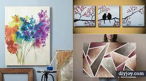 In there you can find animal paintings,flower paintings,acrylic paintings and more. Painting Ideas 36 Easy Diy Canvas Paintings To Make Art At Home
