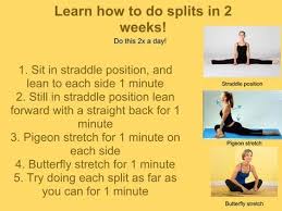 Learn How To Do Splits In 2 Weeks How To Do Splits Daily Exercise Routines Splits