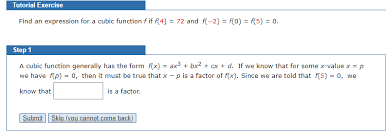 Nov 30, 2018 · a cubic function is one of the most challenging types of polynomial equation you may have to solve by hand. Find An Expression For A Cubic Function F If F 4 Chegg Com