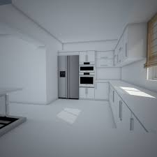 modern kitchen design 3d cgtrader