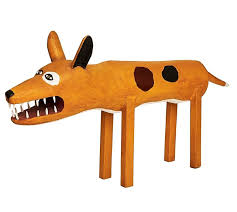 Aurukun Camp Dog Sculpture Aboriginal Art Dog Sculpture Aboriginal Painting Aboriginal Art