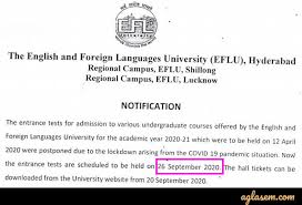 Eflu Admission 2020 Result For Ug Declared 2nd List For Pg Out Courses Fees Placements Aglasem Admission