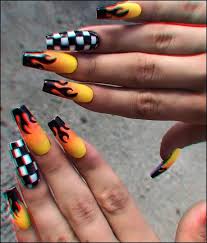 150 Matte Black Coffin Nail Ideas Trend In Cool 2019 33 Homeinspirationss Com Nails Tumblr Fire Nails Coffin Nails Designs