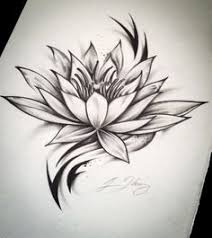 Stylized Lotus Tato