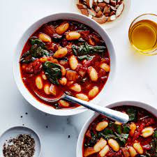 Tomato And Cannellini Bean Soup Recipe Bean Recipes Recipes Bean Soup