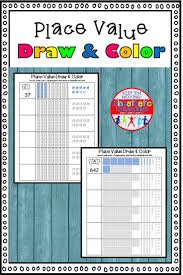 Practice Place Value In A Fun And Engaging Way Kids Draw Cards And Then Color The Blocks To Match The Place Values Base Ten Blocks Activities Base Ten Blocks