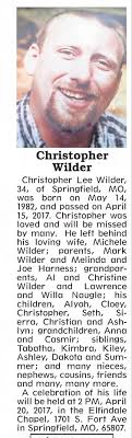 Obituary for Christopher Lee Wilder