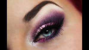 Augen schminken, make up für blaue augen, lidschatten in gold und braun, smokey eyes. Violet Lila Make Up Tutorial Smokey Eyes Super Einfache Schmink Anleitung Youtube
