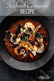 Cioppino Recipe This Delicious Recipe Is Loaded With Fresh Clams Mussels Crab Shrimp And Sq Cioppino Recipe Seafood Stew Recipes Delicious Seafood Recipes