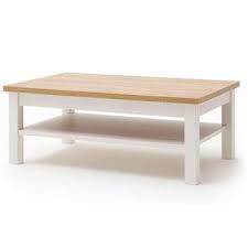 Une table basse en bois personnalisable. Table Basse Avec Rangements En Bois Coloris Blanc Chene L 114 X H 46 X P 70 Cm Pegane Achat Prix Fnac