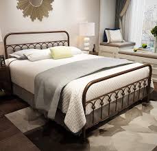 The cost of these bed frames headboards is major merit because they come with low price tags despite. Metal Bed Frame Queen Size With Vintage Headboard And Footboard Platform Base Wrought Iron Double Be Iron Bed Frame Metal Bed Frame Queen Queen Size Bed Frames
