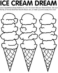 If a person eats half a cup, approximately the amount in th. Ice Cream Coloring Page Crayola Com