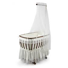 Tahterevalli Elegance Sepet Besik Dantelli Ceviz Kayin Agaci Kontraplagindan Uretilmis Portatif Tekerlekli Sallanabilir Bebek Sepet Tahterevalli Besik Sepetler