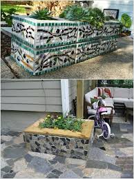 Técnico en jardinería el curso de grado medio en. Mosaicos Para Las Jardineras Cinder Block Garden Garden Ideas Cheap Cinder Block