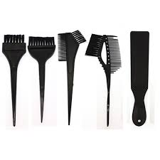 People with naturally straight hair may benefit from using the brush this way but african american hair is way too fragile for this kind of manipulation. 5pcs Big Black Hair Color Dye Comb Brushes Board Tool Kit Set Tint Coloring For Diy Salon Alexnld Com