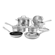 Cuisinart Classic 11pc Stainless Steel Cookware Set 83 11n In 2020 Stainless Steel Cookware Cookware Set Stainless Steel Cookware Set