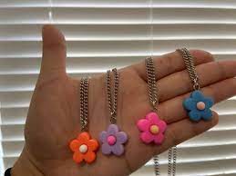 Flower Choker Necklace With Silver Chain Golf Le Fleur Tyler Etsy Flower Choker Necklace Silver Chain Flower Choker
