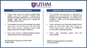 Pekerja di kuala lumpur metropolitan university college. Covid 19