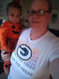 Halloween Green Bay Packers decor in the yard