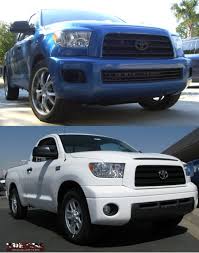 Toyota tundra crewmax cabin drawbacks are: Clever Modification Tundra With A Sequoia Front End Tundra Headquarters Blog