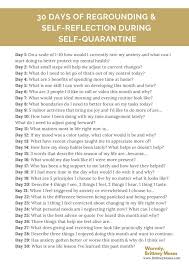 Through this quiz, you can evaluate how much you can score on the topic of light reflection and refraction. 30 Day Journal Prompt For Regrounding And Self Reflection During Self Quarantine Brittney Moses