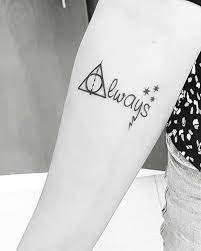 25 Cool And Magical Harry Potter Inspired Tattoos 22 Harry Potter Always Theme Always Harry Potter Tattoo Harry Potter Tattoo Unique Harry Potter Tattoos