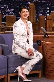 Jimmy and priyanka chopra team up with rebel and a basketcase's zach villa and evan rachel wood to face off in a game similar to pictionary, except instead. Priyanka Chopra The Tonight Show Starring Jimmy Fallon In New York 02 05 2019 Celebmafia