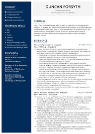 Finance manager cv doc template extraordinary operations director. Data Analytics Manager Resume Sample 2021 Writing Tips Resumekraft