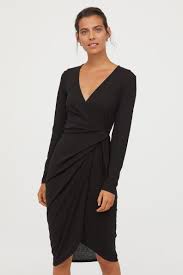 V Neck Wrap Dress Black Wrap Dress Wrap Dress Dresses