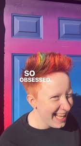 rainbow faux-hawk coming to life