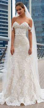 Fabulous Lace Off The Shoulder Neckline Mermaid Wedding Dress With Lace Appliques Belt Bridal Gowns Mermaid Wedding Dresses 2018 Wedding Dresses