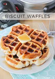 Biscuit Waffles How To Make Waffles Without Waffle Mix Recipe Waffle Maker Recipes How To Make Waffles Waffles