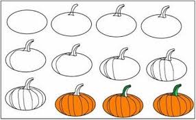 Learn How To Draw 10 Easy Halloween Characters On Pages Pumpkin Drawing Diy Halloween Art Drawings