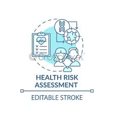 A healthy person can keep earning money so always put your health ahead of your financial needs. Health Risk Assessment Blue Concept Icon Stock Vector Crushpixel
