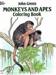 Color them in as many colors you deem fit to color a man. Monkeys And Apes Coloring Book Dover Nature Coloring Book Green John Amazon Es Libros