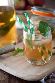 Ice Tea Maison Peche Menthe Cuisine Et Boissons Menthe Boissons Aux Fruits