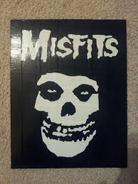 Custom Misfits duct tape painting