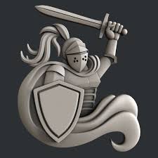 3d Stl Models For Cnc Router Or 3d Printer Knight Etsy Cnc Router 3d Printing Business Stl File Format