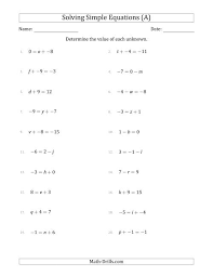 With this worksheet generator, you can make printable worksheets for evaluating simple variable expressions, when the value of the variable(s) is given. Solving For Specific Variable Worksheet To Solve A Formula For A Specific Variable Means To Get That Variable By Itself With A Coefficient Of Latex1 Latex On One Side Of The Equation