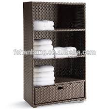 If you don't like the look of towels sitting openly on the shelf, you can conceal them in baskets or storage bins on the shelves. Wicker Patio Deck Pool Storage Box Chest Trunk Cushion Pillow Toy Bin Poolside Storing View Trunk Coffee Tables Love Rattan Product Details From Foshan Hanbang Furniture Co Ltd On Alibaba Com