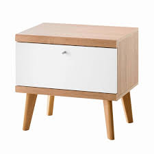 Argos home softline one drawer bedside table, black. Youth Bed Set With Bedside Table Mainz 61 In Scandinavian Style White