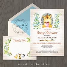 How to get more output in half the time. Woodland Animals Baby Shower Invitations Hedgehog Cute Porcupine Gender Neutral Invitation Templates Invite Ideas Diy Digital By Hands In The Attic Catch My Party