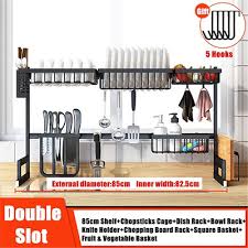 Maybe you would like to learn more about one of these? Kitchen Shelf Storage Holders Over Sink Stainless Steel Bowl Dish Rack Organizer Utensils Storage Supplies In Black Racks Holders Aliexpress