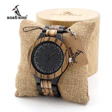 Bobo Bird Wood Watch Men S Walnut Ebony Wooden Strap Quartz Analog Wristwatch Male Erkek Kol Saat Mens Watches Classy Mens Watches Wood Vintage Watches For Men
